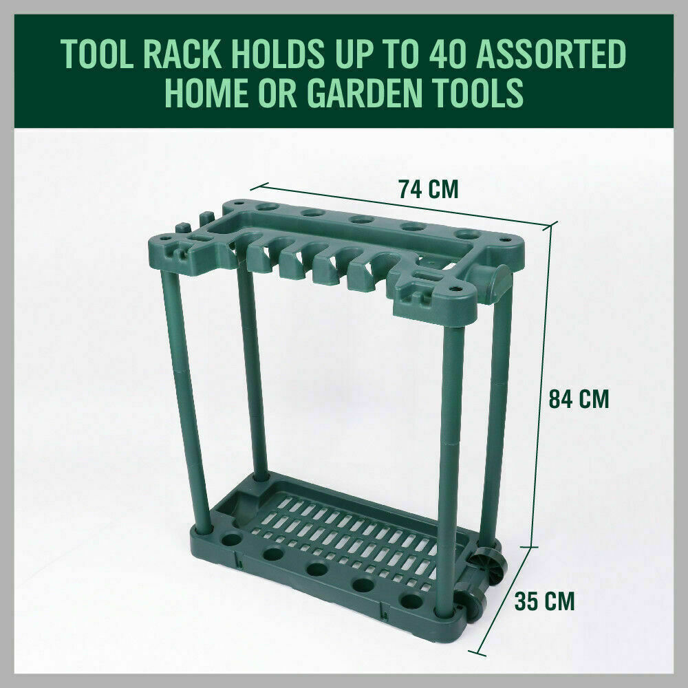 Gardening Accessories: VaKa Garden Farm Shed Garage Tools Storage Rack Handles Organizer Holder