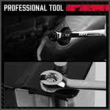 Automotive Repair & Speciality Tools: SEDY 4Pc Flare Nut Spanner Set SAE Brake Line Wrench Offset Head Organizer Pouch