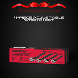 Door Hardware: SEDY 4Pc Adjustable Wrench Set Shifter Heavy Duty SAE & Metric Household Repair