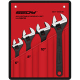 Door Hardware: SEDY 4Pc Adjustable Wrench Set Shifter Heavy Duty SAE & Metric Household Repair