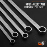 Hand Tools: HORUSDY 10Pc Extra Long Ratchet Spanner Set Aviation Double End 8-19mm w/t Pouch