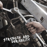 Hand Tools: HORUSDY 10Pc Extra Long Ratchet Spanner Set Aviation Double End 8-19mm w/t Pouch
