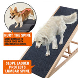 Dog Steps & Ramps: VaKa 70cm Foldable Dog Pet Ramp Adjustable Height Dogs Stairs For Bed Sofa 82006