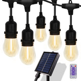 Outdoor Decorations & Lights: Solar Power 15 LED 18.2M Festoon String Lights Wedding Party WaterProof