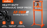 Automotive Lifts & Hoists: HORUSDY 12T Hydraulic Shop Press Bending H-Frame Benchtop Jack Stand Heavy Duty