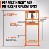 Automotive Lifts & Hoists: HORUSDY 12T Hydraulic Shop Press Bending H-Frame Benchtop Jack Stand Heavy Duty