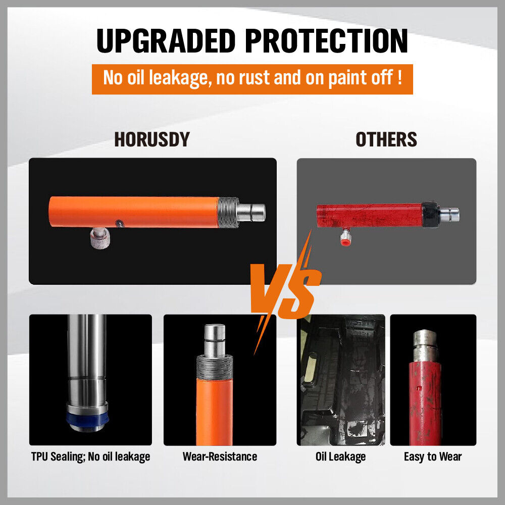 Automotive Repair & Speciality Tools: 12T Porta Power Kit Hydraulic Ram Pump Oil Hose Automotive Body Repair Tool