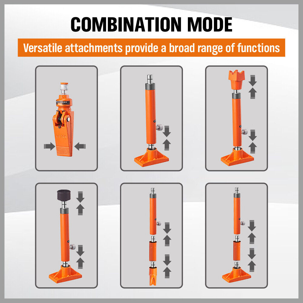 Automotive Repair & Speciality Tools: 12T Porta Power Kit Hydraulic Ram Pump Oil Hose Automotive Body Repair Tool
