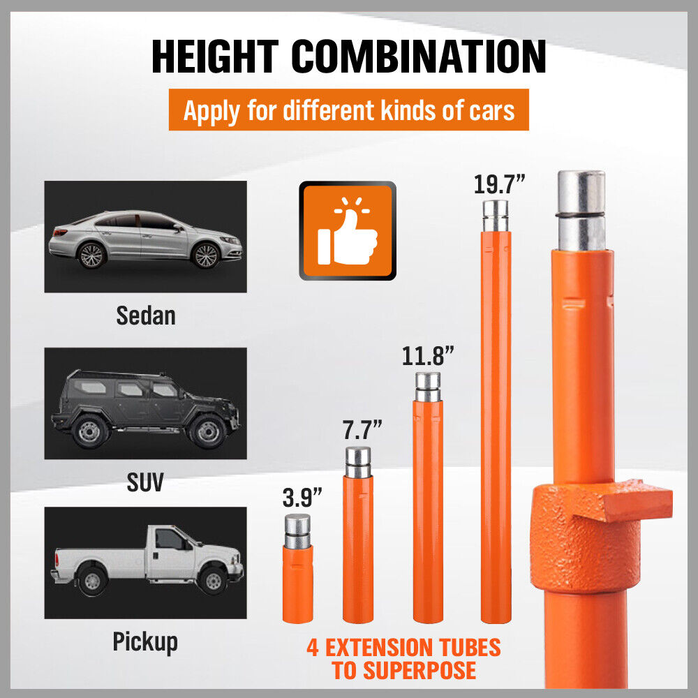 Automotive Repair & Speciality Tools: 12T Porta Power Kit Hydraulic Ram Pump Oil Hose Automotive Body Repair Tool
