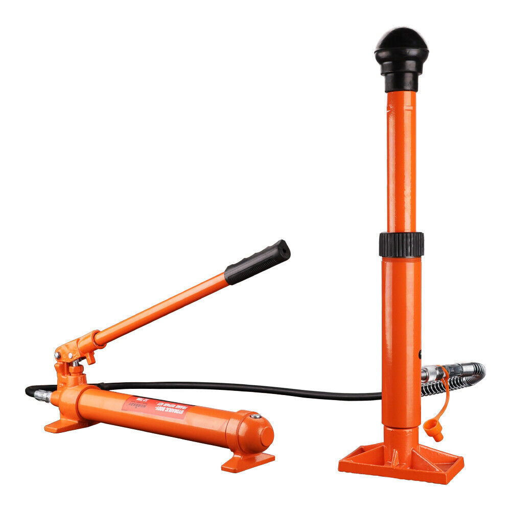 Automotive Repair & Speciality Tools: 12T Porta Power Kit Hydraulic Ram Pump Oil Hose Automotive Body Repair Tool