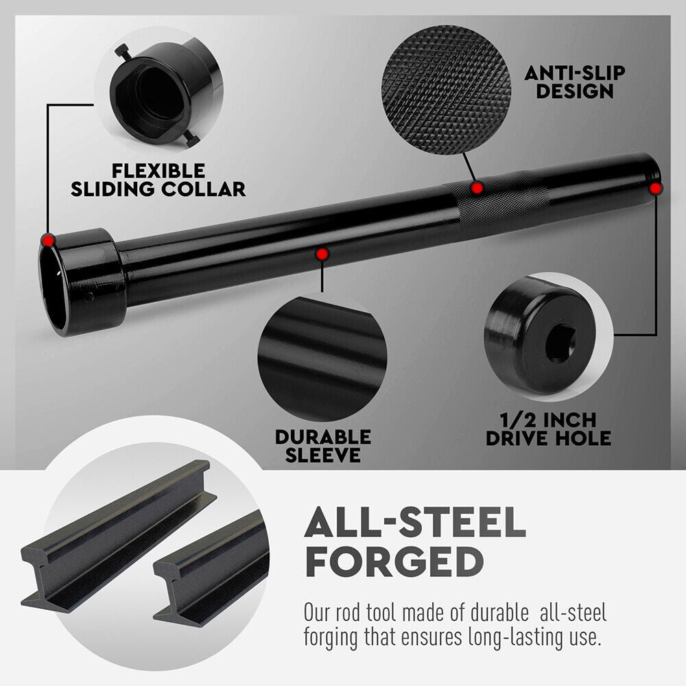 Automotive Repair & Speciality Tools: SEDY Inner Tie Rod Removal Tool Kit 1/2 Inch Drive Tube Inner Tie Rods Vehicle