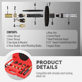 Automotive Repair & Speciality Tools: SEDY 10Pc Wheel Lock Removal Tool Kit Wheel Locking Nut Key Remover Kit With Box