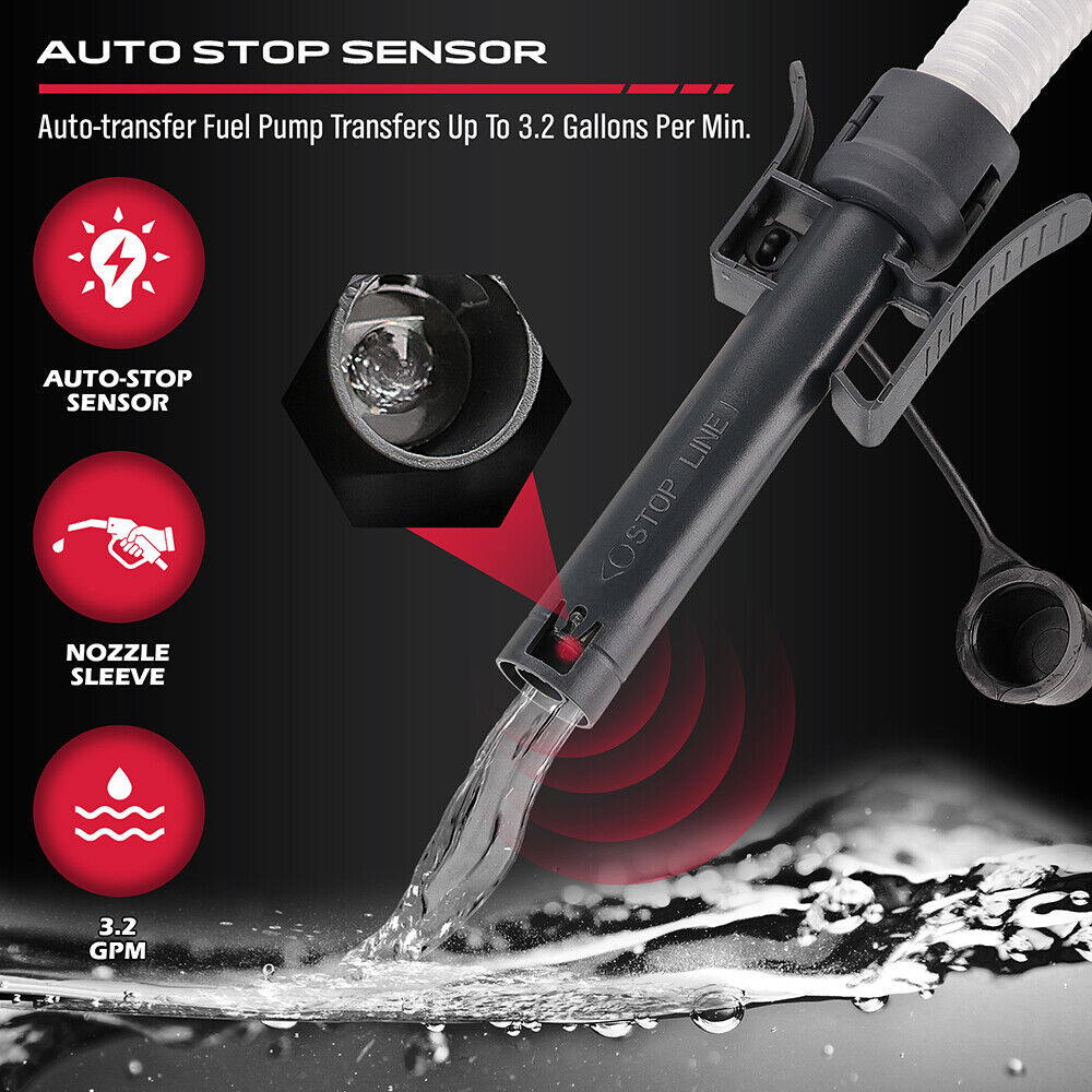 Fuel & Exhaust: Multipurpose Fuel Transfer Pump Battery Powered Gasoline Hose Transfer Pump Au