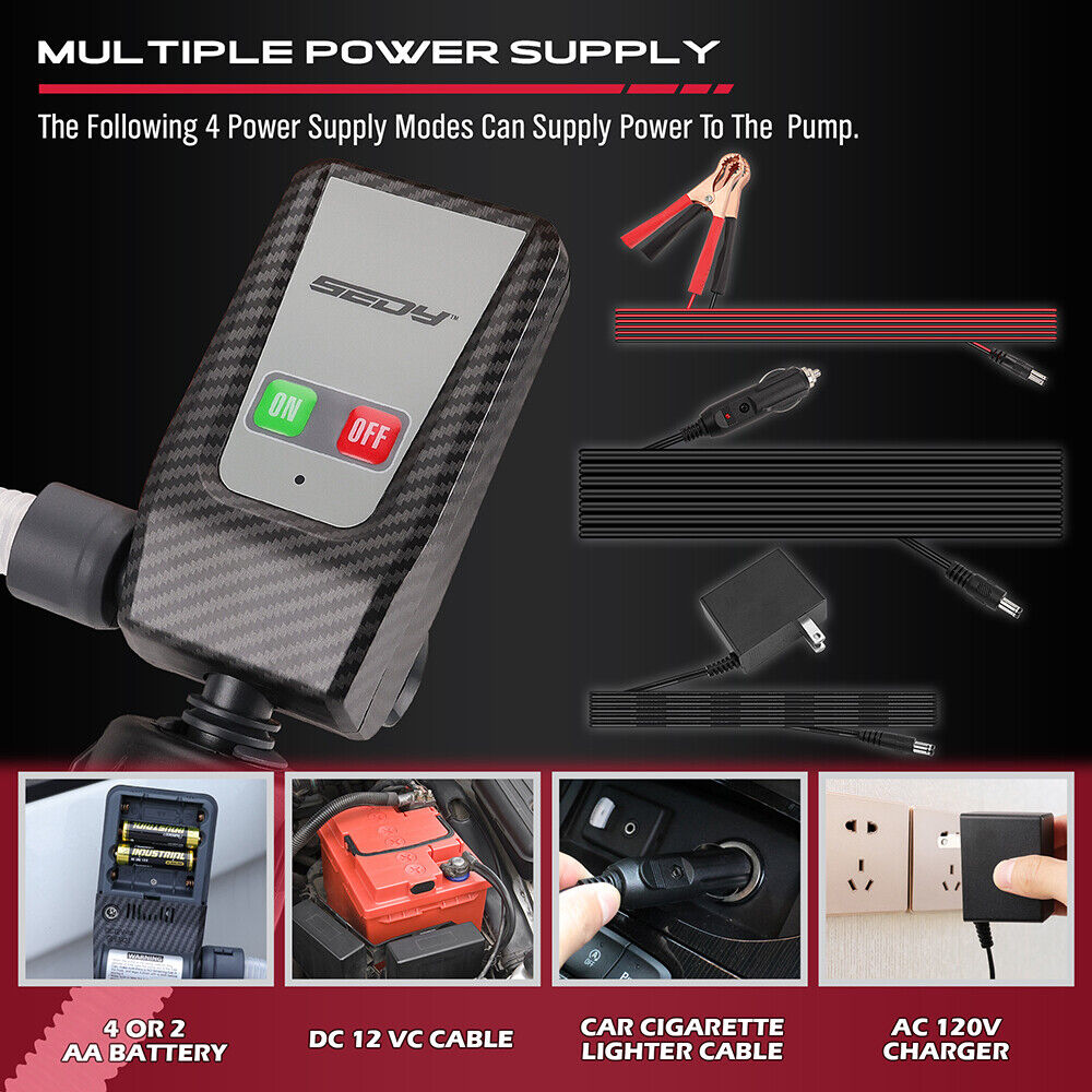 Fuel & Exhaust: Multipurpose Fuel Transfer Pump Battery Powered Gasoline Hose Transfer Pump Au