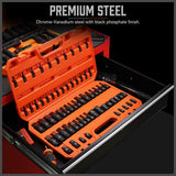 Hand Tools: HORUSDY 66Pcs Torx Bit Socket Female External Socket Set Impact Adapter Socket