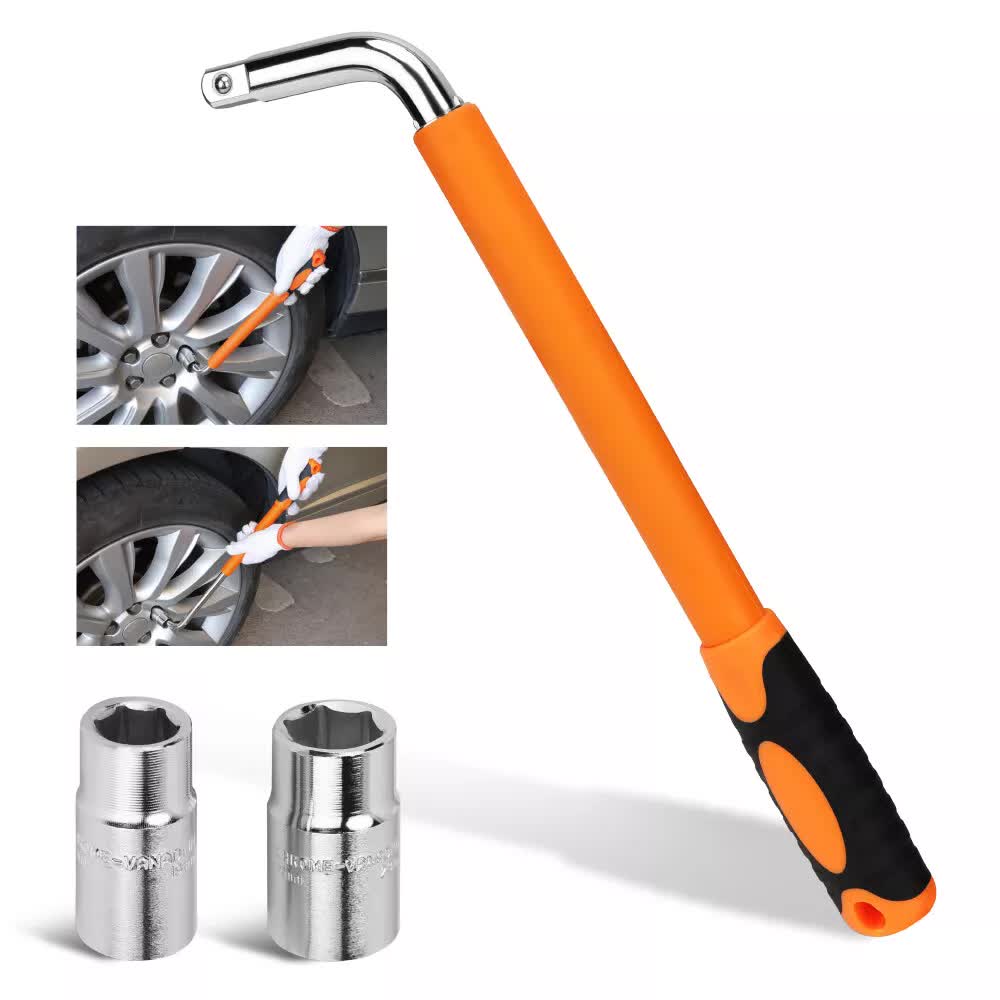 Hand Tools: 3Pcs Telescoping Lug Wrench 17/19mm 21/23MM Extendable Lug Wrench Tire Wrench