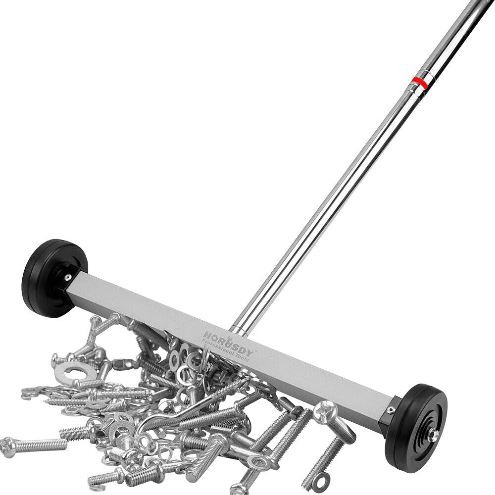Automotive Lifts & Hoists: 17inch Telescoping Magnetic Sweeper Magnet Broom Rolling Pick Up 8.8Lbs Portable