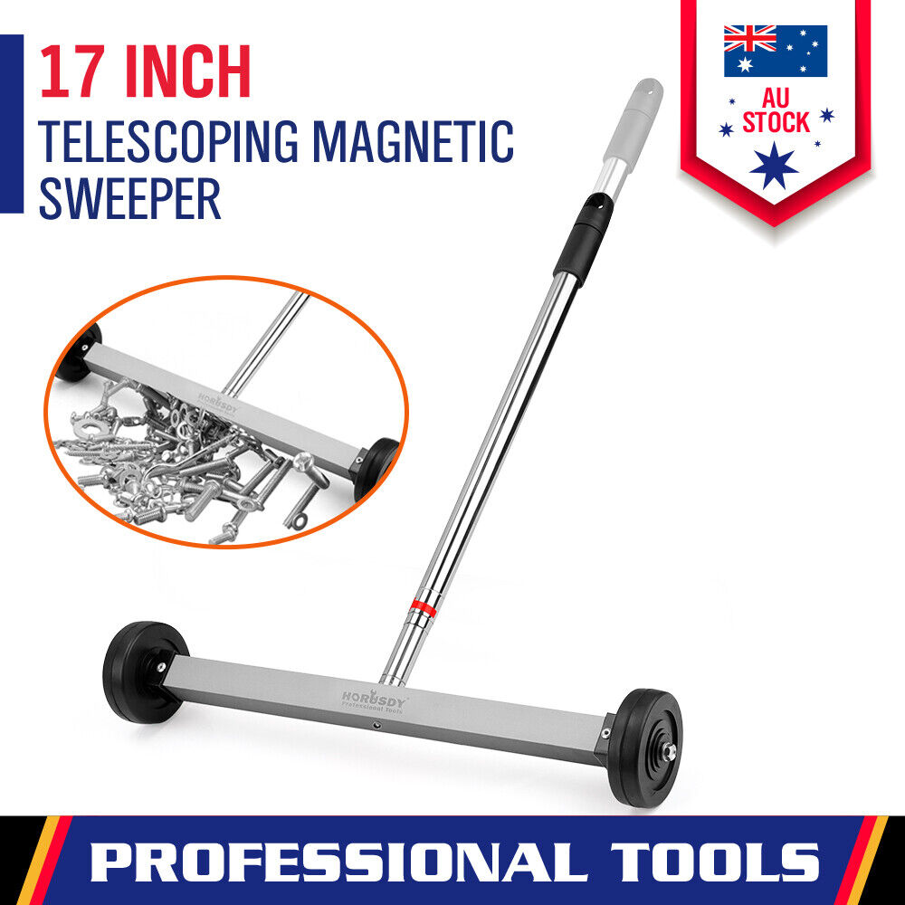 Automotive Lifts & Hoists: 17inch Telescoping Magnetic Sweeper Magnet Broom Rolling Pick Up 8.8Lbs Portable