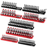 Desk Accessories: SEDY 8Pcs Magnetic Socket Organizer Tray Metric SAE Sockets Storage Holder Tool