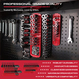 Desk Accessories: SEDY 8Pcs Magnetic Socket Organizer Tray Metric SAE Sockets Storage Holder Tool