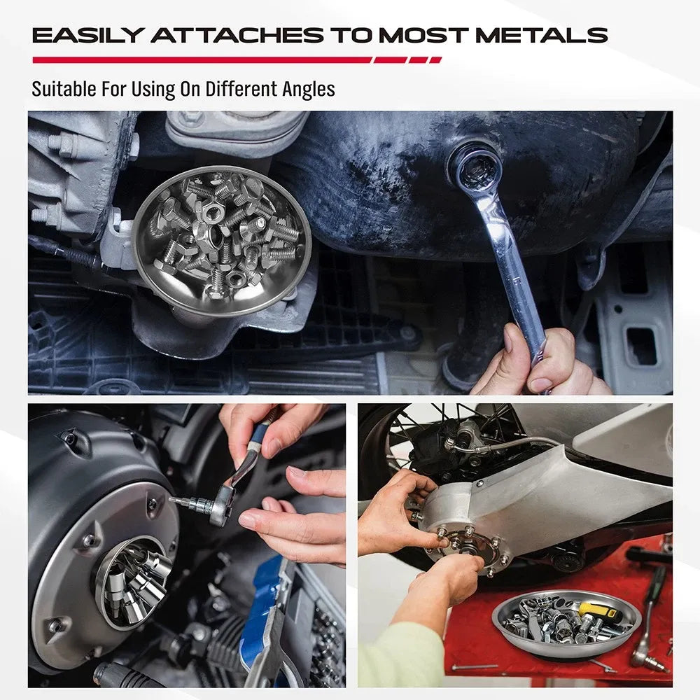 SEDY 4Pcs Magnetic Tray Pick-Up Tool Set Flexible Magnet Holder Auto Repair