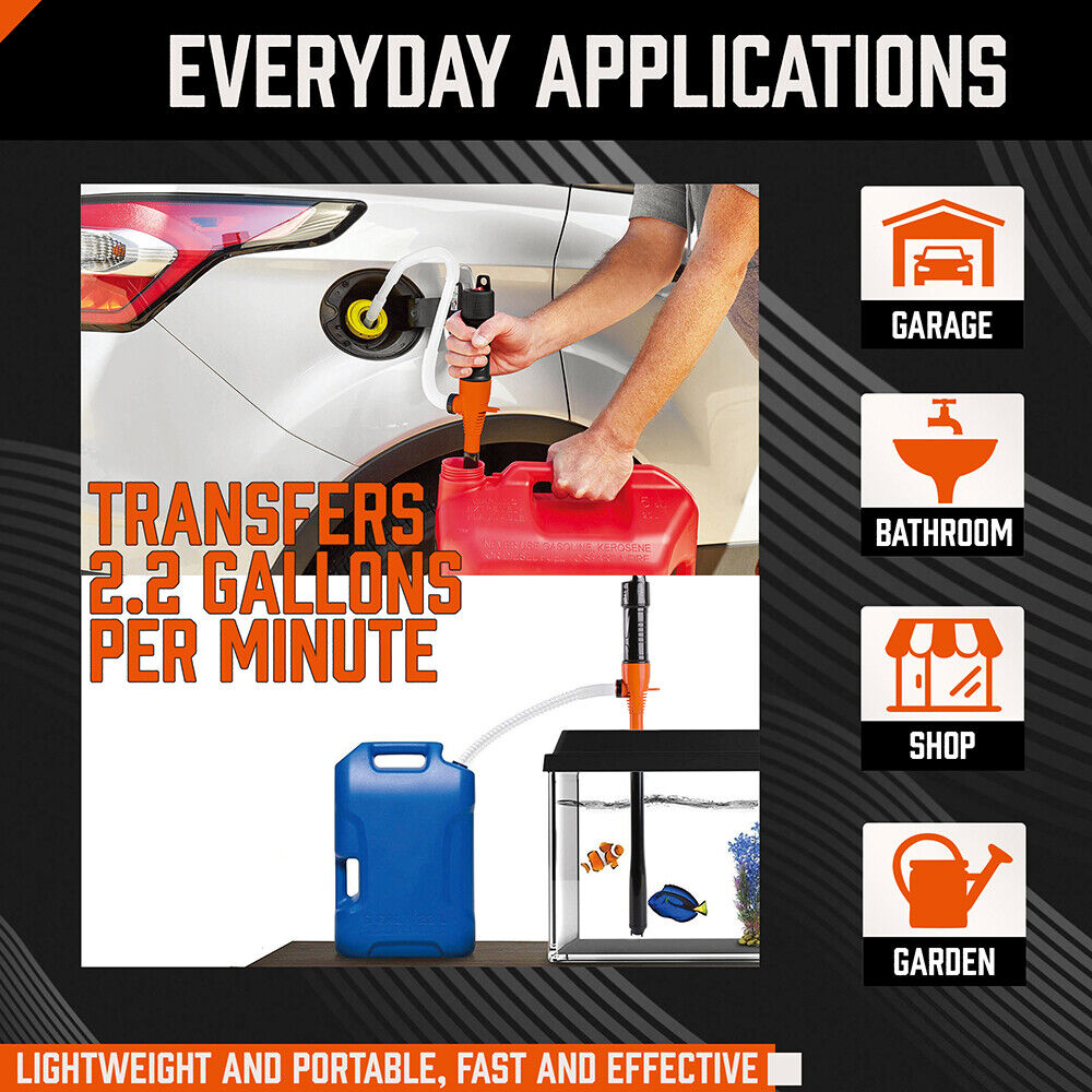 Fuel & Exhaust: Electric Oil Extractor Pump, Battery Power Fluid Extractors for Water Fuel Oil Pumping with Flexible Hose