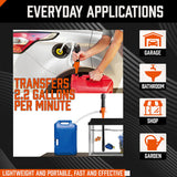 Fuel & Exhaust: Electric Oil Extractor Pump, Battery Power Fluid Extractors for Water Fuel Oil Pumping with Flexible Hose