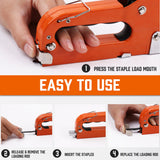 Hand Tools: HORUSDY 3in1 Staple Gun Heavy Duty Stapler Fastener Tool Tacker free Staples