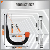 Kitchen & Bathroom DIY: HORUSDY 6Pc Wall Mount Garage Hooks Set Heavy Duty Steel Storage Rack Hanger
