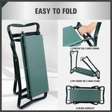 Pool Toys & Inflatables: HORUSDY Garden Kneeler Bench Foldable Stool Knee Soft Pad Seat with Tool Pouch