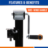 Automotive Lifts & Hoists: Trailer Caravan Canopy Jack Stand 2267kg 5000lbs Heavy Duty Solid Weld Bracket
