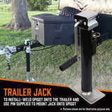 Automotive Lifts & Hoists: Trailer Caravan Canopy Jack Stand 2267kg 5000lbs Heavy Duty Solid Weld Bracket