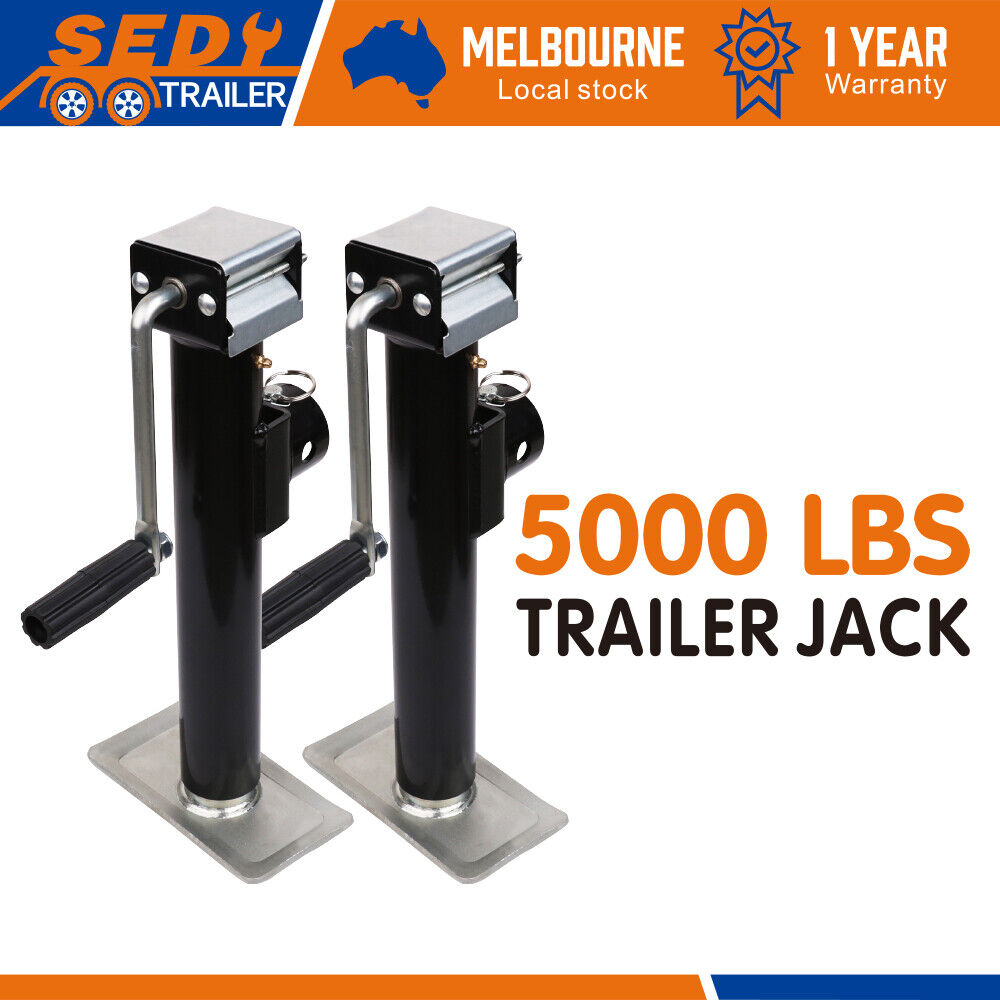 Automotive Lifts & Hoists: 2x Trailer Caravan Canopy Jack Stand 2267kg/ 5000lbs Heavy Duty Weld Bracket
