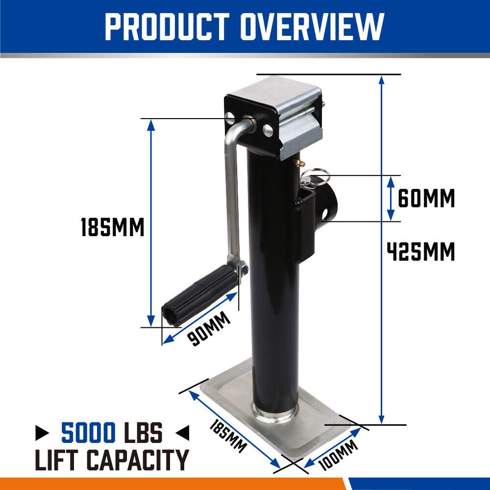 Automotive Lifts & Hoists: 2x Trailer Caravan Canopy Jack Stand 2267kg/ 5000lbs Heavy Duty Weld Bracket