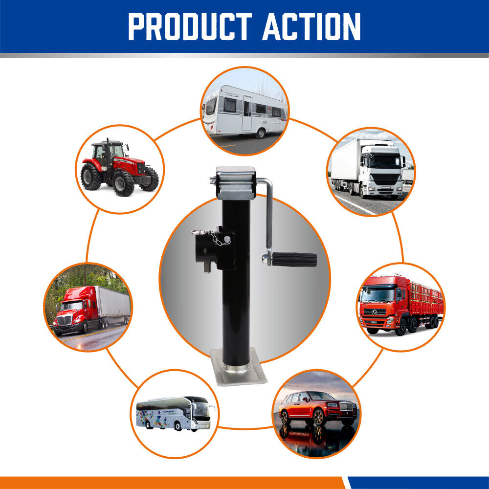 Automotive Lifts & Hoists: 2x Trailer Caravan Canopy Jack Stand 2267kg/ 5000lbs Heavy Duty Weld Bracket