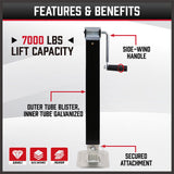 Bicycle Stands & Storage: TRAILER CANOPY CARAVAN JACK STAND 3175KG 7000LBS HEAVY DUTY STABILIZER LEGS