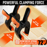Tool Clamps & Vices: HORUSDY 32Pc 7" Nylon Spring Clamp Extra Large Rubber Non-Slip Grip Handle Clips