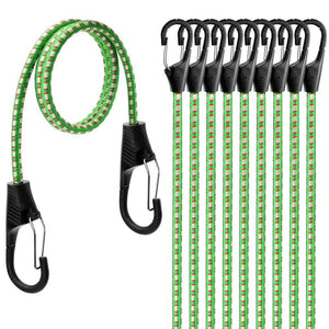 10-Piece Bungee Cords With Hook 40inch Outdoor Elastic Bungee Straps Luggage