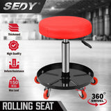 Mobility & Accessibility: SEDY 150kg Load Pneumatic Roller Seat Mechanic Rolling Stool With Tool Tray AU