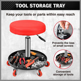 Mobility & Accessibility: SEDY 150kg Load Pneumatic Roller Seat Mechanic Rolling Stool With Tool Tray AU