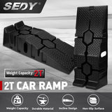 Automotive Loading Ramps: SEDY 2Pcs 2 Ton Heavy Duty Car Ramps 17cm Rise Antiskid Vehicle Service Ramp Au