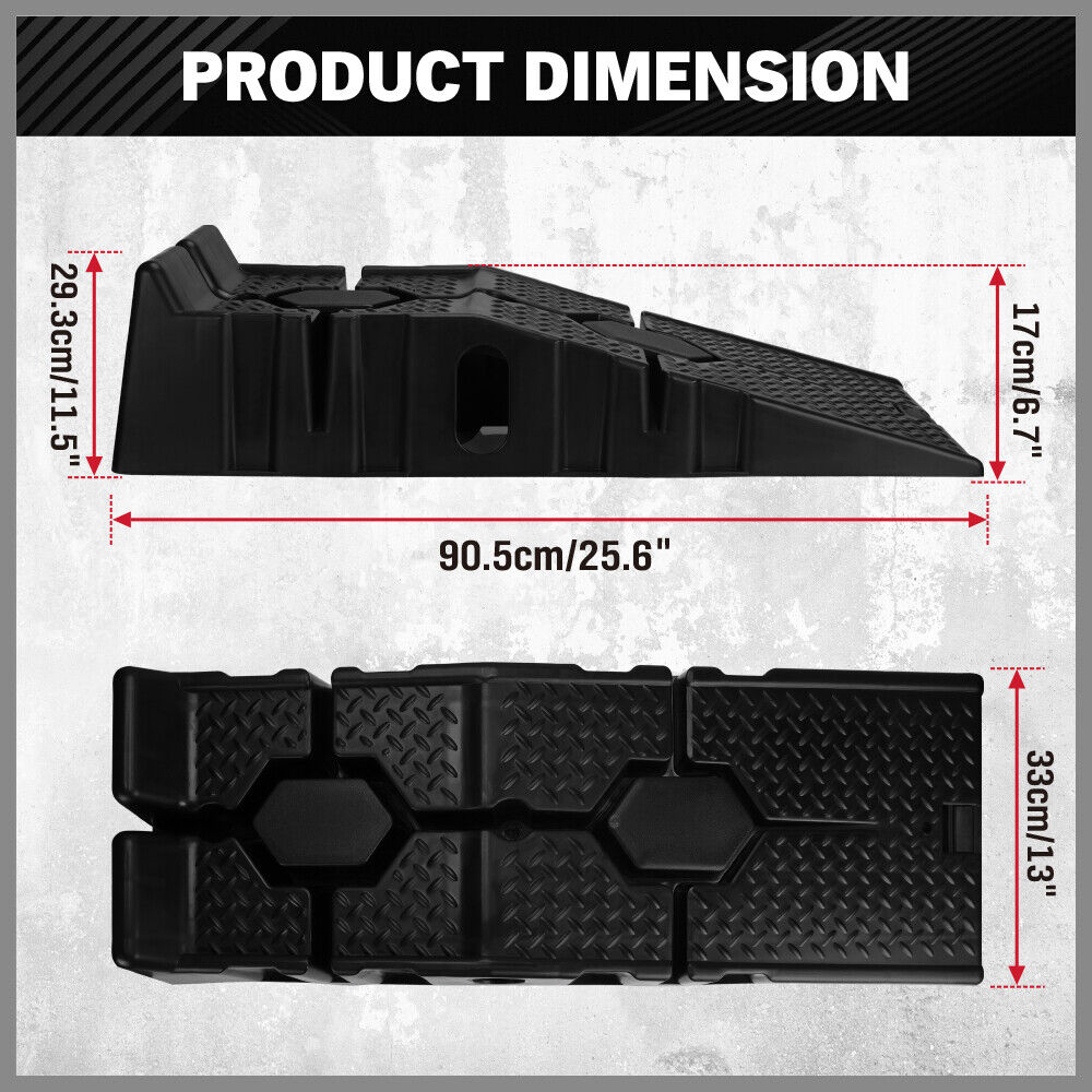 Automotive Loading Ramps: SEDY 2Pcs 2 Ton Heavy Duty Car Ramps 17cm Rise Antiskid Vehicle Service Ramp Au