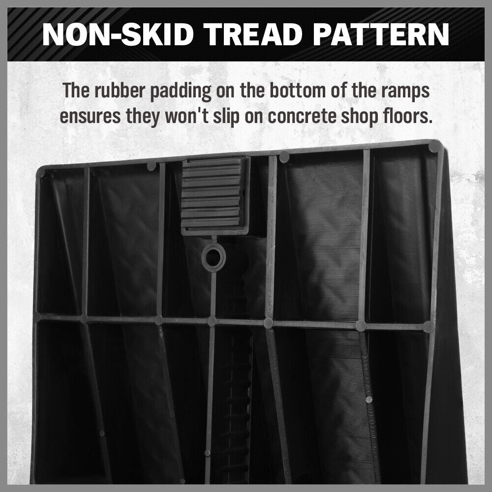 Automotive Loading Ramps: SEDY 2Pcs 2 Ton Heavy Duty Car Ramps 17cm Rise Antiskid Vehicle Service Ramp Au