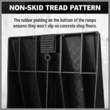 Automotive Loading Ramps: SEDY 2Pcs 2 Ton Heavy Duty Car Ramps 17cm Rise Antiskid Vehicle Service Ramp Au
