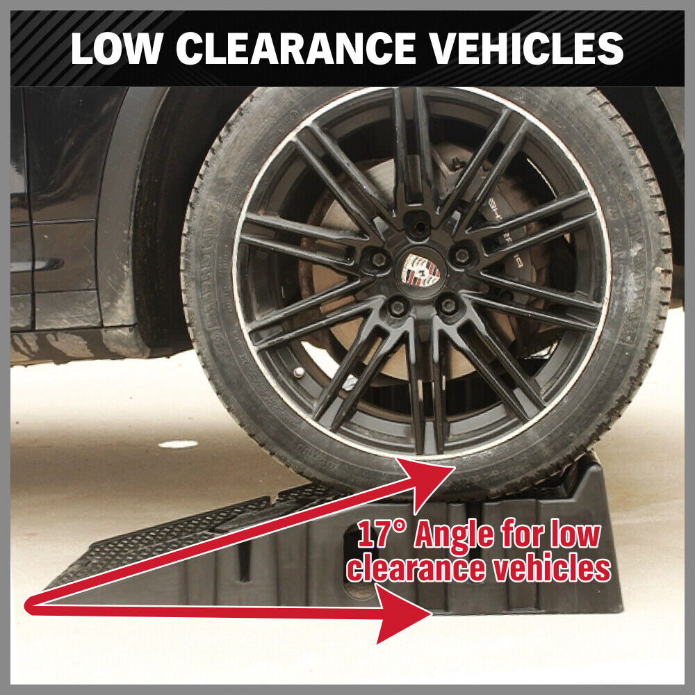 Automotive Loading Ramps: SEDY 2Pcs 2 Ton Heavy Duty Car Ramps 17cm Rise Antiskid Vehicle Service Ramp Au