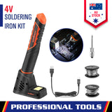 Power Banks & Chargers: HORUSDY 8W 4V Max Cordless Soldering Iron Rechargeable with Lithium-Ion Battery