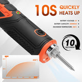 Power Banks & Chargers: HORUSDY 8W 4V Max Cordless Soldering Iron Rechargeable with Lithium-Ion Battery