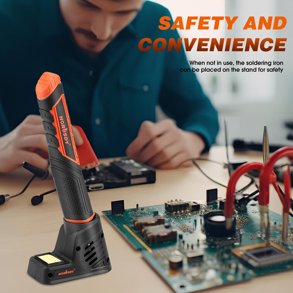 Power Banks & Chargers: HORUSDY 8W 4V Max Cordless Soldering Iron Rechargeable with Lithium-Ion Battery