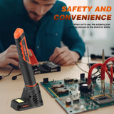 Power Banks & Chargers: HORUSDY 8W 4V Max Cordless Soldering Iron Rechargeable with Lithium-Ion Battery