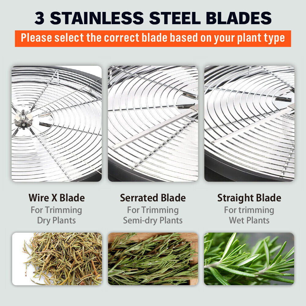Scissors: 19 inch Bud Leaf Bowl Trimmer Tumble Stainless Steel Blades Twisted Spin Cut